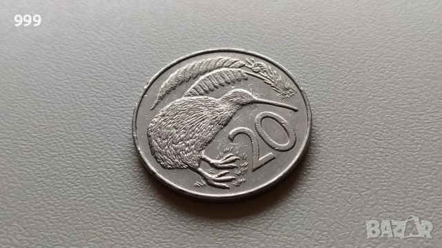 20 цента 1988 Нова Зеландия, снимка 1 - Нумизматика и бонистика - 40404091