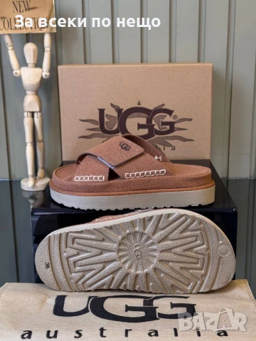 UGG Дамски Кафеви Чехли ЮДЖИДЖИ Код E719, снимка 2 - Чехли - 51227323