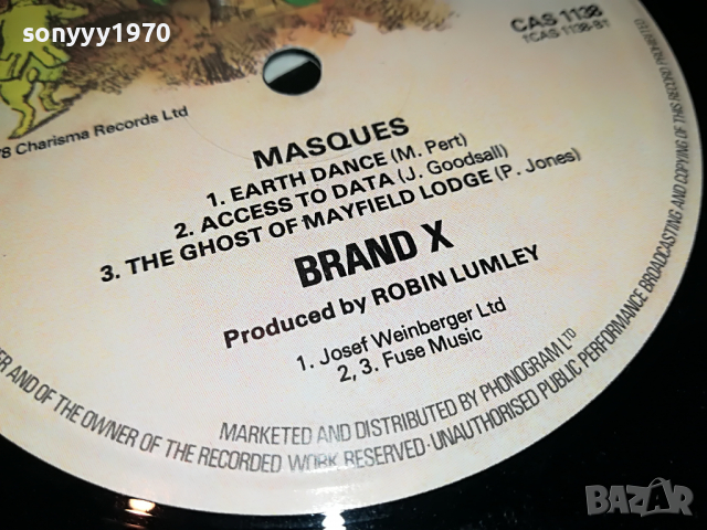 sold//поръчана-MASQUES-BRAND X-ENGLAND 2004221832, снимка 5 - Грамофонни плочи - 36522258