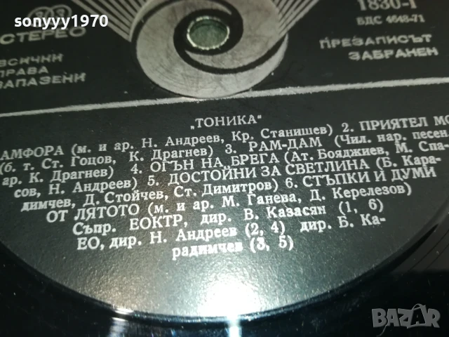 ТОНИКА-ПЛОЧА 0305251643, снимка 17 - Грамофонни плочи - 50536660