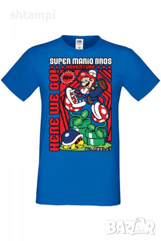 Мъжка тениска Super Mario Bros,Анимация,игра,Празник,Повод,, снимка 6 - Тениски - 37935829
