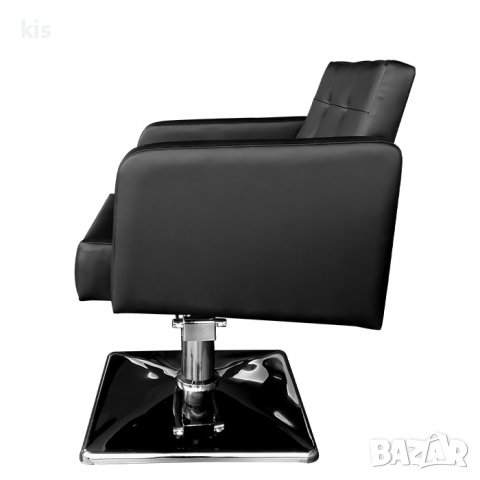 Елегантен фризьорски стол с копчета NRP620 - черен, снимка 3 - Фризьорски столове - 37258954