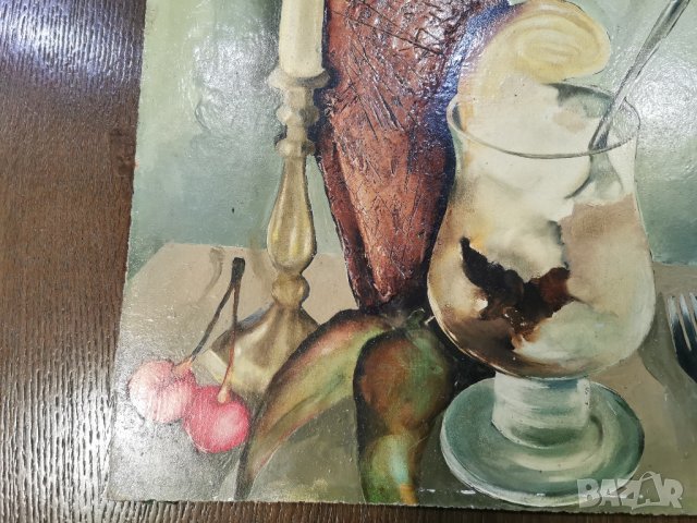 Стара Маслена Картина , снимка 2 - Антикварни и старинни предмети - 43025292