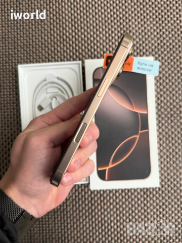 100% Бат.❗️256GB❗️ iPhone 16 Pro ❗️Лизинг от 75лв/м❗️Desert Titanium ГАРАНЦИЯ❗️, снимка 6 - Apple iPhone - 52375328