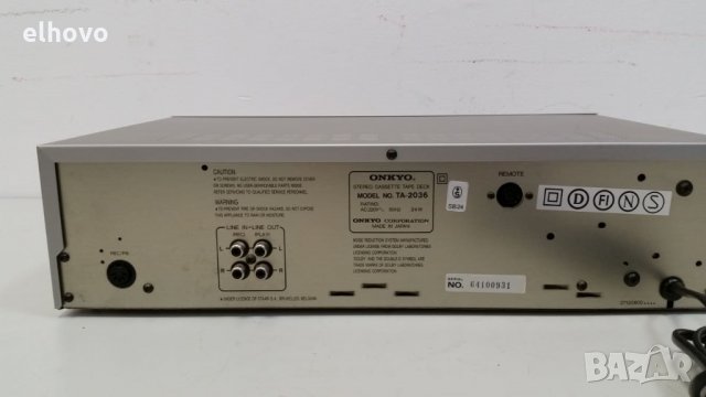 Дек Onkyo TA-2036, снимка 4 - Декове - 27610655