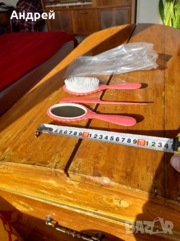 Стар комплект за коса,четка,гребен,огледало, снимка 5 - Други ценни предмети - 34827800