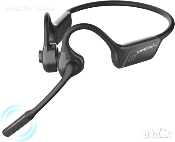 MONODEAL Bone Conduction Слушалки с Микрофон – Bluetooth 5.3, Костна проводимост, Multipoint и Бутон, снимка 8 - Слушалки и портативни колонки - 53167701