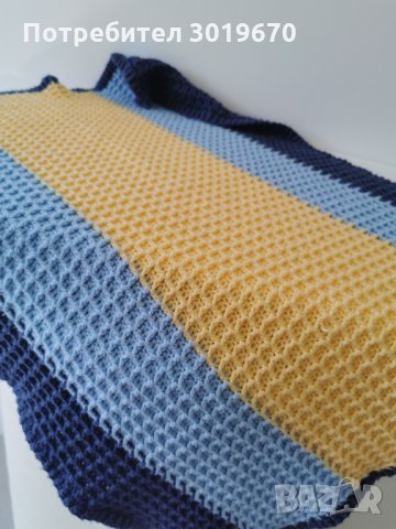 Бебешко плетено одеяло, снимка 4 - Спално бельо - 33407984