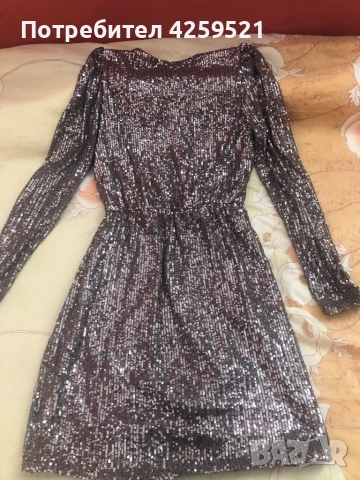 Рокля с пайети, снимка 4 - Рокли - 53243690