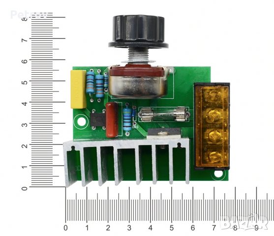 Мощен регулатор на обороти (димер) до 4000W 230V, снимка 6 - Друга електроника - 33395881