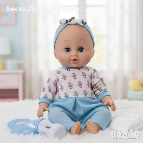 Пишкаща кукла с музикални ефекти и аксесоари – Перфектният Коледен подарък за малката принцеса, снимка 4 - Кукли - 52866956