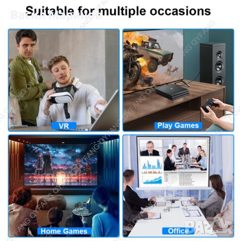 Продавам кабел USB type C към Display Port 8K 60Hz, 4K 144Hz високо качество 3 м., снимка 7 - Други - 39928085