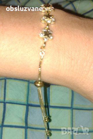 Искряща дамска гривна Звездни кристали, снимка 1