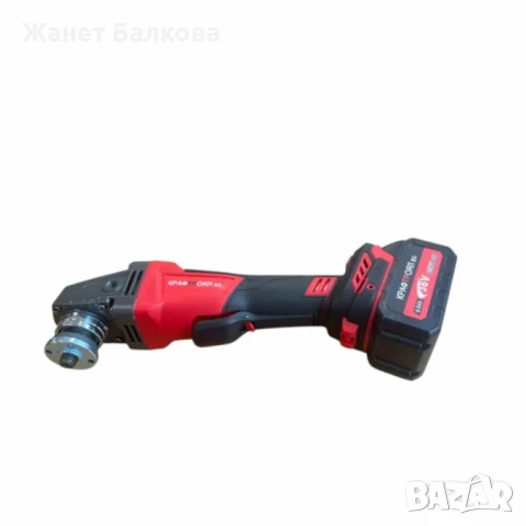 Акумулаторен ъглошлайф 36V 8Ah 125 мм KraftRoyal Red Mx Fuel, снимка 2 - Куфари с инструменти - 51375623