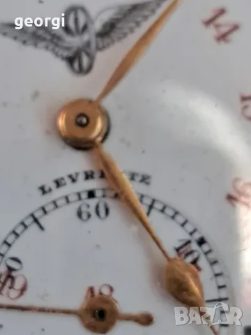 швейцарски сребърен джобен часовник Levrette , снимка 3 - Антикварни и старинни предмети - 47667487