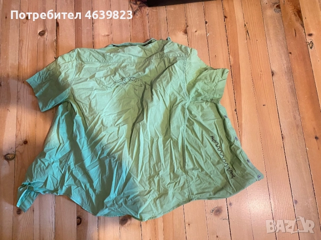 Зелена мъжка риза, снимка 3 - Ризи - 52750681