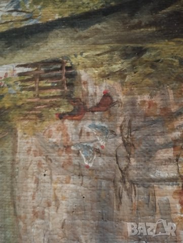 Стара картина-пейзаж, снимка 4 - Картини - 43489271