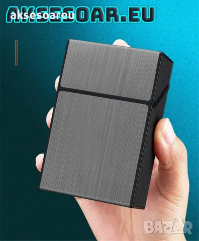 Качествена унисекс кутия за цигари калъф от алуминиева сплав Джобна кутия за пушачи за Подарък, снимка 2 - Други - 50223156