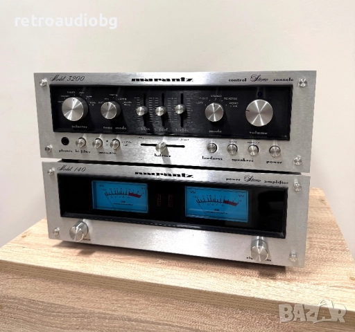 🔉Ретро колекционерски аудио сет MARANTZ - стъпало 140 + предусилвател 3200🔉, снимка 2 - Аудиосистеми - 52967449