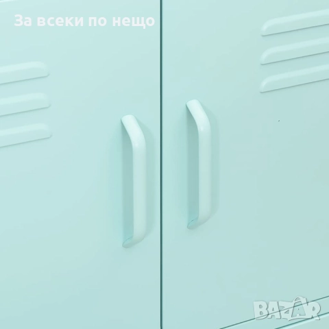 Шкаф за съхранение, мента, 80х35х101,5 см, стомана Код P1137, снимка 10 - Шкафове - 51697625