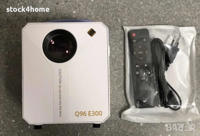 Смарт проектор Q96 E300 - Домашно кино Андроид/до 100инча/120ANSI лумена, Smarthome, снимка 5 - Плейъри, домашно кино, прожектори - 52428578