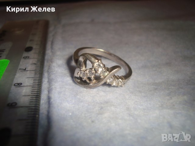 МНОГО КРАСИВ СКЪПОЦЕНЕН СРЕБЪРЕН АРТ ПРЪСТЕН СРЕБРО 925 с ФАСЕТИРАНИ ЦИРКОНИ 32433, снимка 5 - Пръстени - 38352312