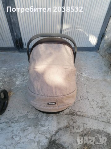 Chipolino Комбинирана количка Аура 3 в 1 Фрапе лен меланж, снимка 4 - Детски колички - 27037299