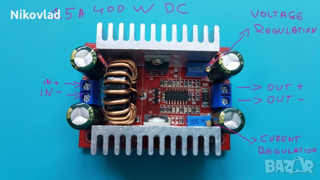 Power Converter Boost Module Step-up 400W 15A DC-DC, снимка 1 - Друга електроника - 32976253