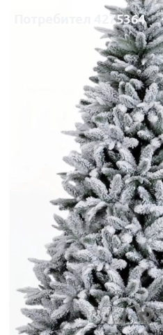 Изкуствена елха K r i n g Melbourne,  Цялата заснежена с метална стойка., снимка 15 - Декорация за дома - 52218918