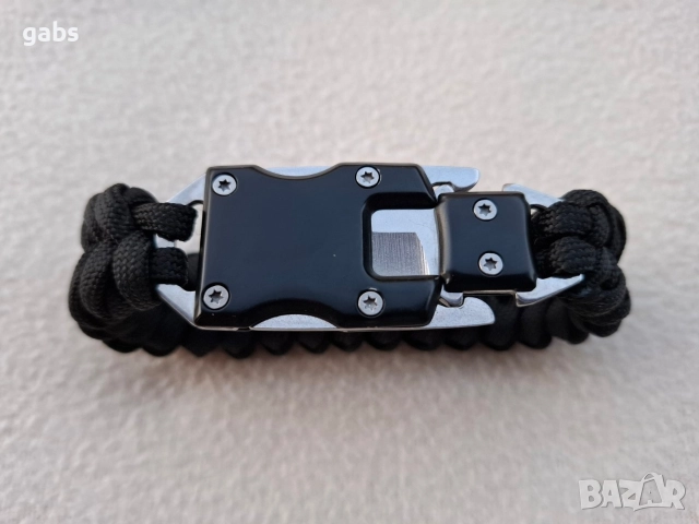 Гривна за оцеляване от паракорд с ножче, снимка 3 - Екипировка - 52549770
