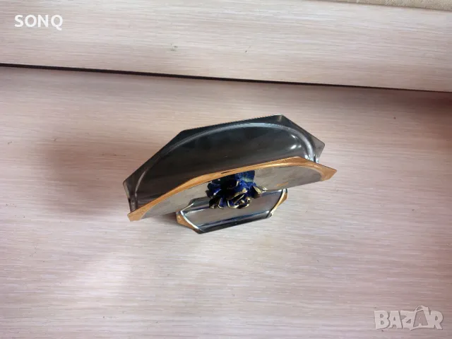 Красив Позлатен Салфетник 24К, снимка 2 - Антикварни и старинни предмети - 49320731