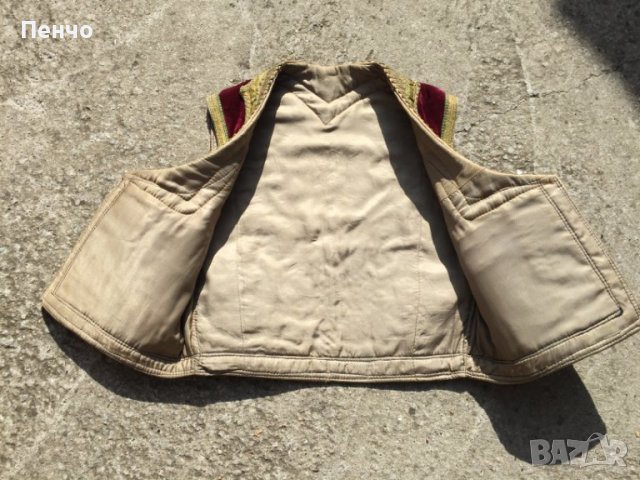 старинен елек, елече /кадифе, сърма/, снимка 7 - Антикварни и старинни предмети - 38394045