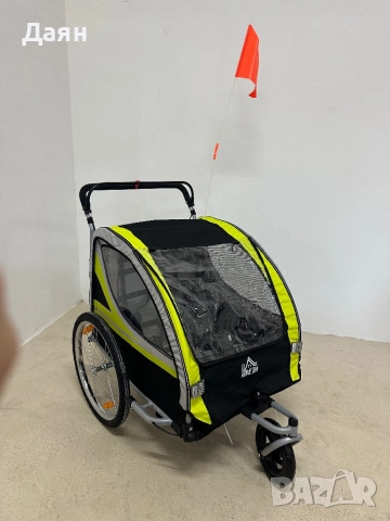 Велосипедно ремарке Homcom 2 в 1, снимка 3 - Други - 52748168