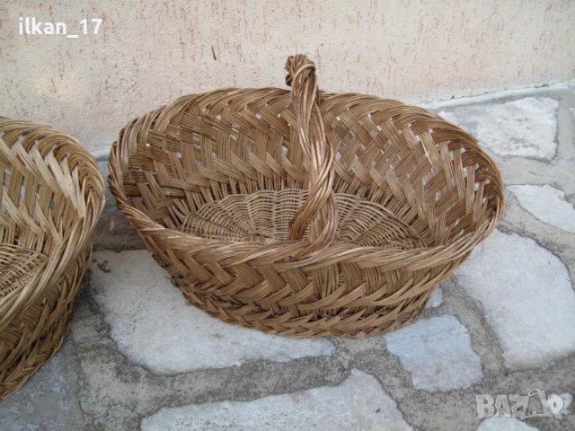 Кошници плетени два броя в отлично състояние внос от Германия, снимка 7 - Декорация за дома - 50955145