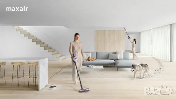 Вертикална прахосмукачка Dyson V8 Advanced SV25 Silver/Nickel *Безплатна доставка*Гаранция 2 години, снимка 3 - Прахосмукачки - 49770025