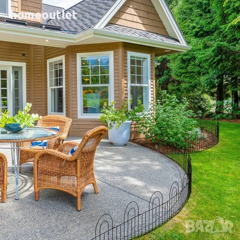 Модулна декоративна ограда за двор, 14 части ELEVENS A-HW89003, снимка 3 - Огради и мрежи - 50983006