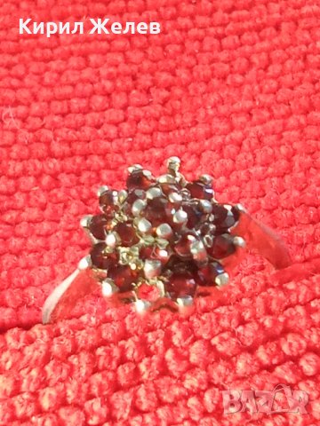 СТАР РУБИНЕН СРЕБЪРЕН ПРЪСТЕН СТЕРЛИНГ СИЛВЪР с ЩЕМПЕЛИ и за РУБИН КАМЪНИТЕ ЮВЕЛИРНА ИЗРАБОТКА 25377, снимка 17 - Антикварни и старинни предмети - 34628472