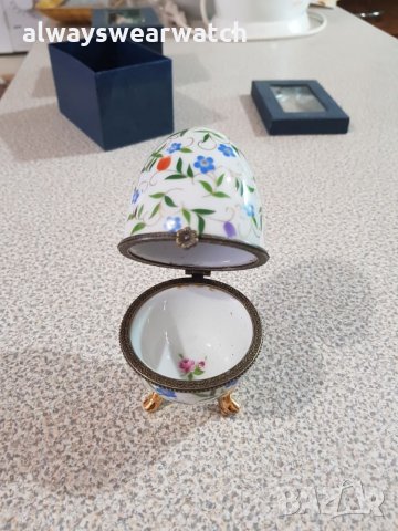 Декоративни порцеланови яйца - кутийка Limoges / Лимош - ръчна изработка - 2 бр., снимка 11 - Колекции - 27969255