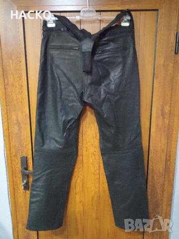 Мото Панталон AJS 100% Естествена Кожа с Тиранти Размер 54 Внос от Германия, снимка 9 - Аксесоари и консумативи - 52564551