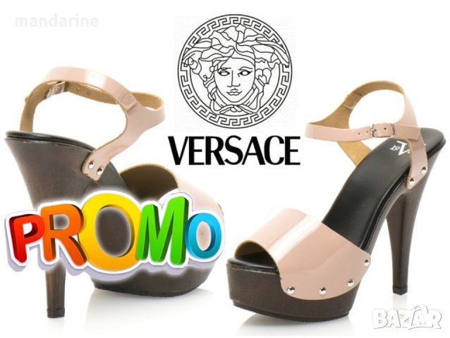 ПРОМО 🍊 VERSACE SPORTIVO 🍊 Дамски кожени сандали в пастелно розово 36 номер нови с кутия, снимка 15 - Сандали - 18828994