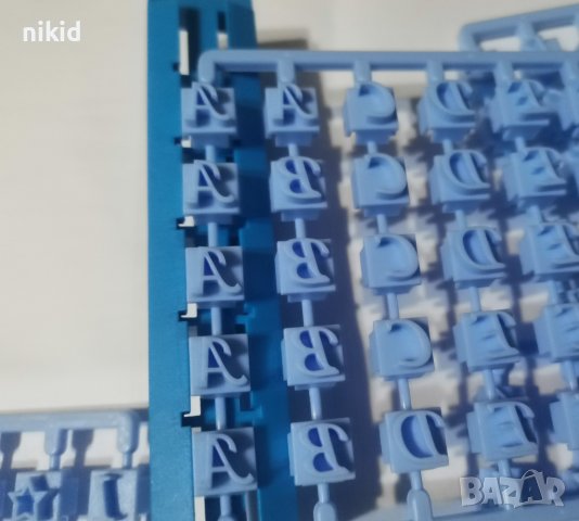 Азбука букви латиница красиви и числа цифри символи знаци печат печати за сладки бисквитки и крафт, снимка 5 - Форми - 37761606