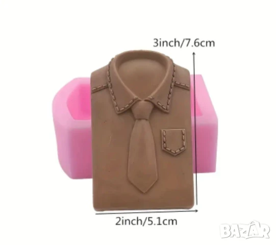 Молд мъжка риза с вратовръзка 