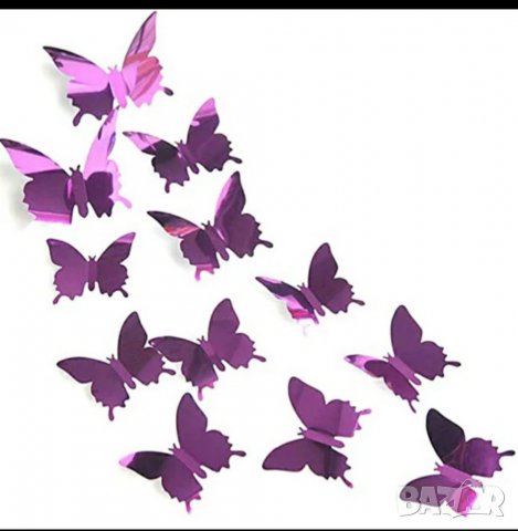 Огледални пеперуди , снимка 2 - Декорация за дома - 32761399