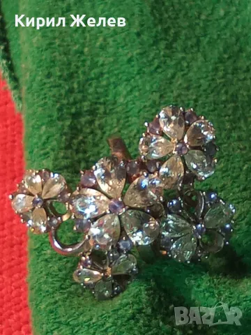 ШИКОЗЕН АЖУРЕН ФЛОРАЛЕН СКЪПОЦЕНЕН СРЕБЪРЕН ПРЪСТЕН СРЕБРО 925 с ЮВЕЛИРНО ФАСЕТИРАНИ ЦИРКОНИ 50064, снимка 18 - Пръстени - 49248112