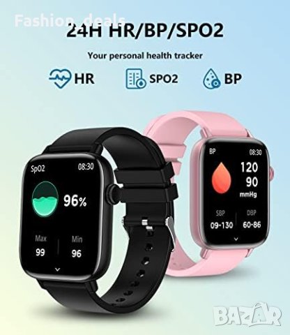 Нов Bluetooth Смарт часовник за Мъже Жени, 1.9 инча Водоустойчив, снимка 4 - Смарт гривни - 42959557