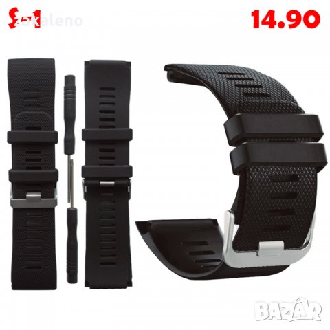 Силиконова каишка верижка Garmin Vivoactive HR Sport Instinct, снимка 5 - Каишки за часовници - 37937209