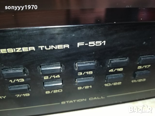 PIONEER F-551 TUNER MADE IN JAPAN 2801241201, снимка 4 - Ресийвъри, усилватели, смесителни пултове - 44012327