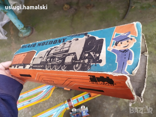 Стари ламаринени играчки/влакчета, снимка 8 - Антикварни и старинни предмети - 52574401