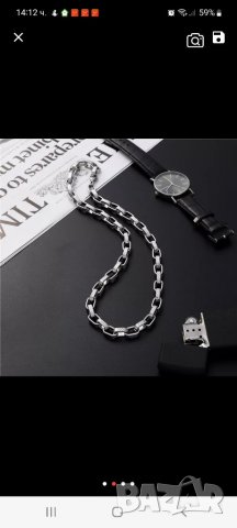 Синджир от мед.стомана L 316, снимка 2 - Колиета, медальони, синджири - 38267296