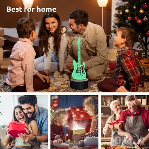 3D LED лампа за оптични илюзии с дистанционно управление и таймер, снимка 6 - Други - 52415111